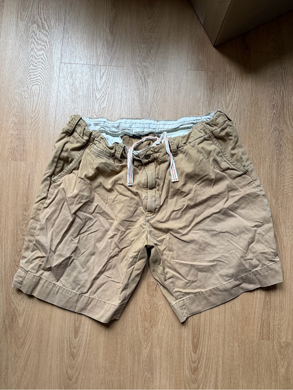 Polo Ralph Lauren Men's Drawstring Flat Front Shorts - Tan